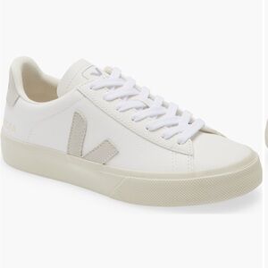 Veja Campo White and Cream Casual Sneakers